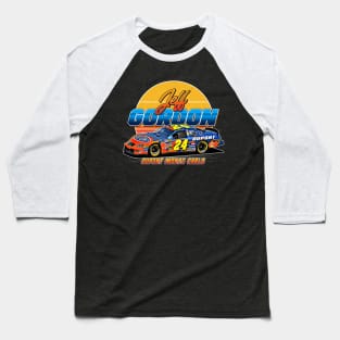 Jeff Gordon Flames 24 Legend Retro Baseball T-Shirt